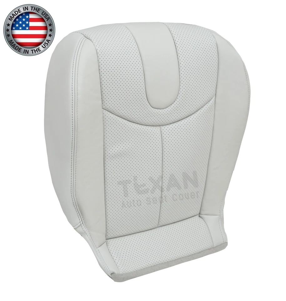 Capa de assento de couro perfurada para motorista Infiniti G37 2011, 2012 cinza - Imagem 2 de 4