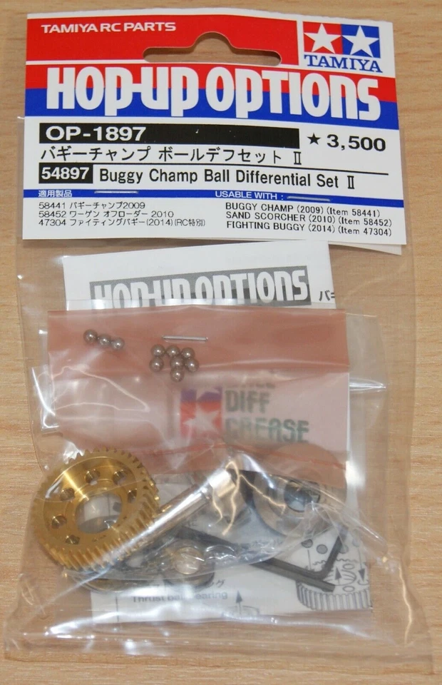 Tamiya 54897 Buggy Champ Ball Differential Set II, Rough Rider/Sand Scorcher Neu in OVP - Bild 2 von 3