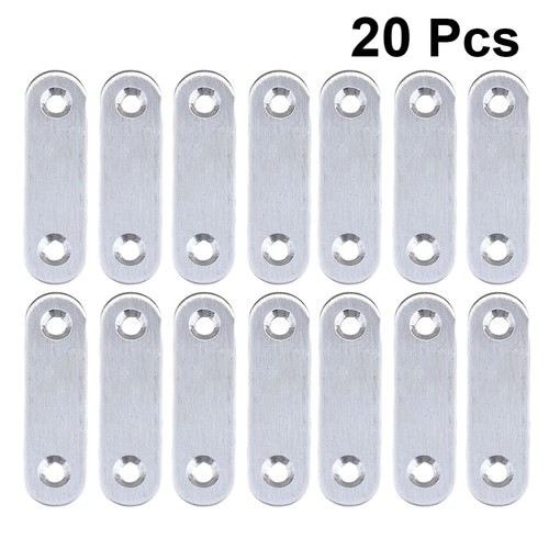 Straight Bracket Wood Metal Mending Plates Self Tapping Screws Set - Picture 6 of 12