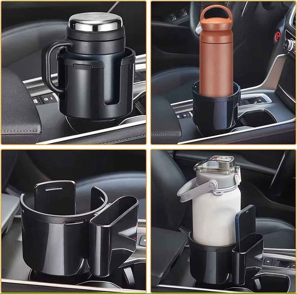 Adaptador expansor portavasos y soporte para teléfono ajustable para Honda Foto 3 de 4