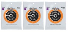Martin MA130FX Flexible Core Acoustic Guitar Strings Silk and Phosphor 3-Pack 