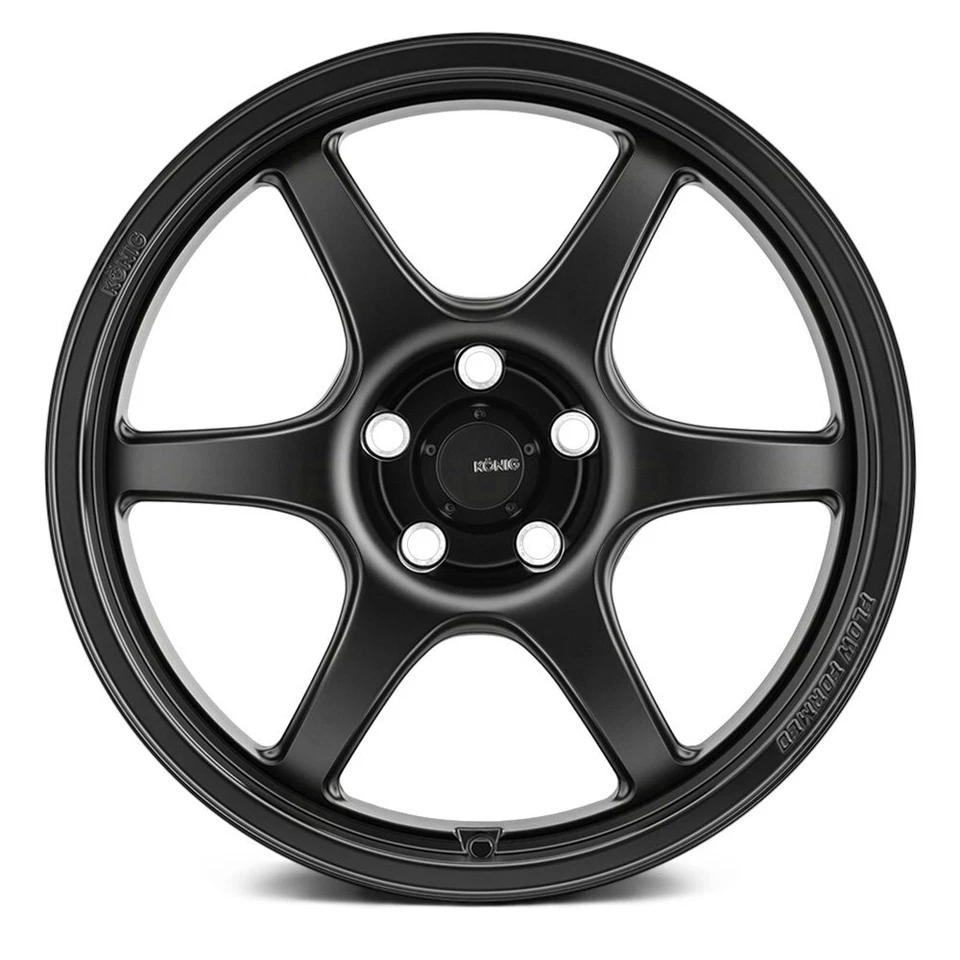 Llanta única negra Konig HEXAFORM 18x9,5 (35, 5x114,3, 73,1) Foto 3 de 4
