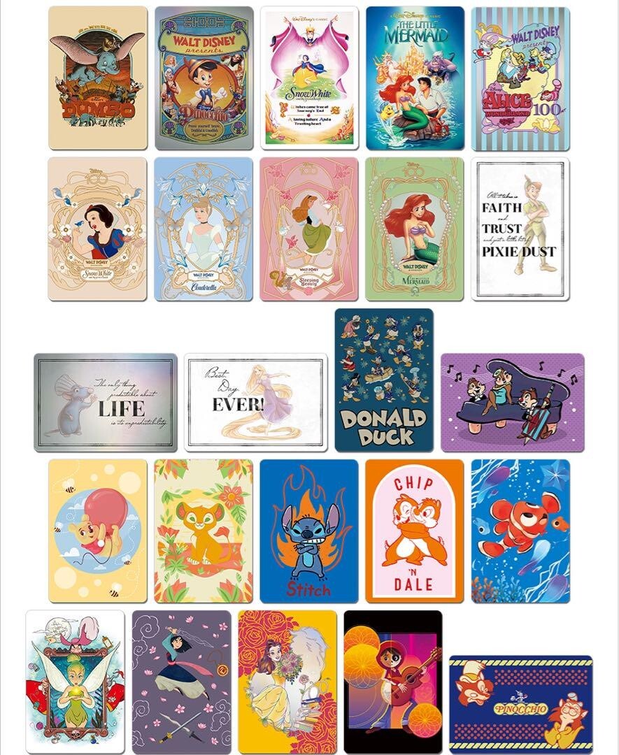 Complete set of 100 types] Disney 100 Wonder Card Collection Cards