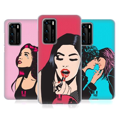 HEAD CASE DESIGNS POP ART MOOD SOFT GEL CASE FOR HUAWEI PHONES 4