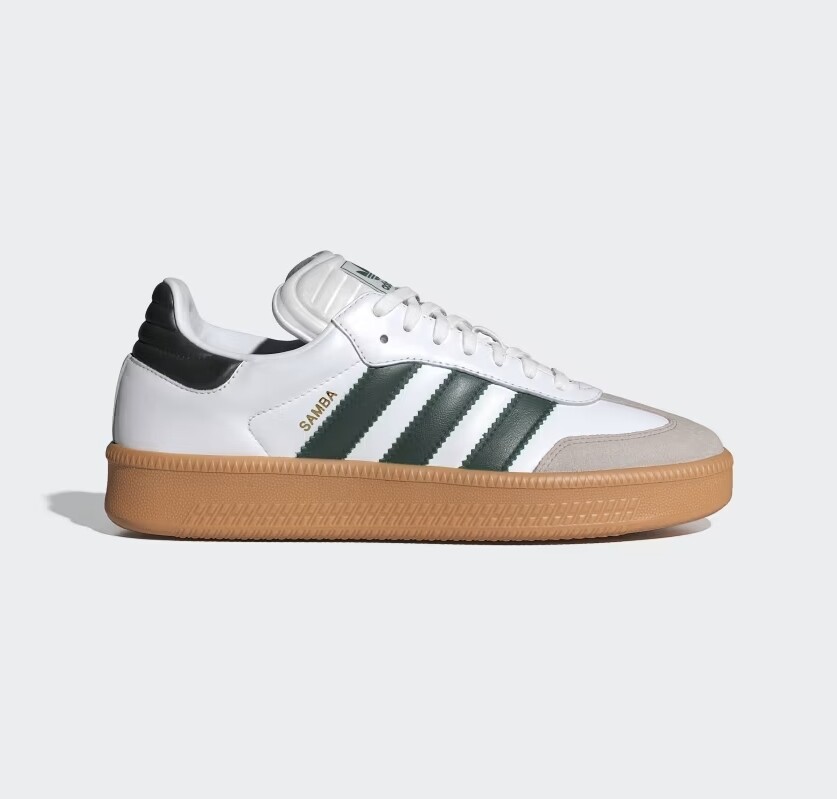 New Adidas Samba XLG Leather Shoes - White / Collegiate