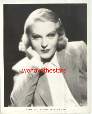 Vintage Ketti Gallian GORGEOUS '36 MARLENE DIETRICH LIKE DBW Publicity ...