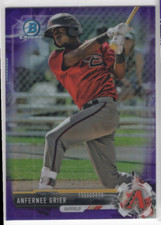 2017 Bowman Chrome Draft Purple Refractors #BDC99 Anfernee Grier /250 - NM-MT