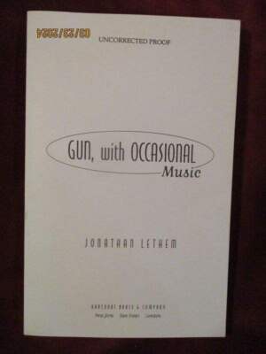 Jonathan Lethem - GUN, WITH OCCASIONAL MUSIC - 1st - Inscribed