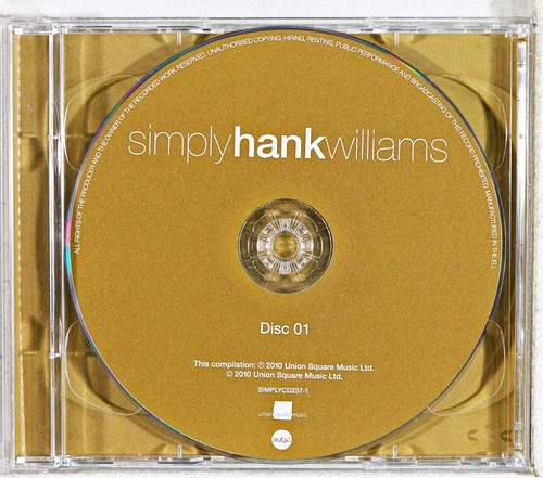 Hank Williams - Simply Hank Williams (CD 2010) - Picture 4 of 5
