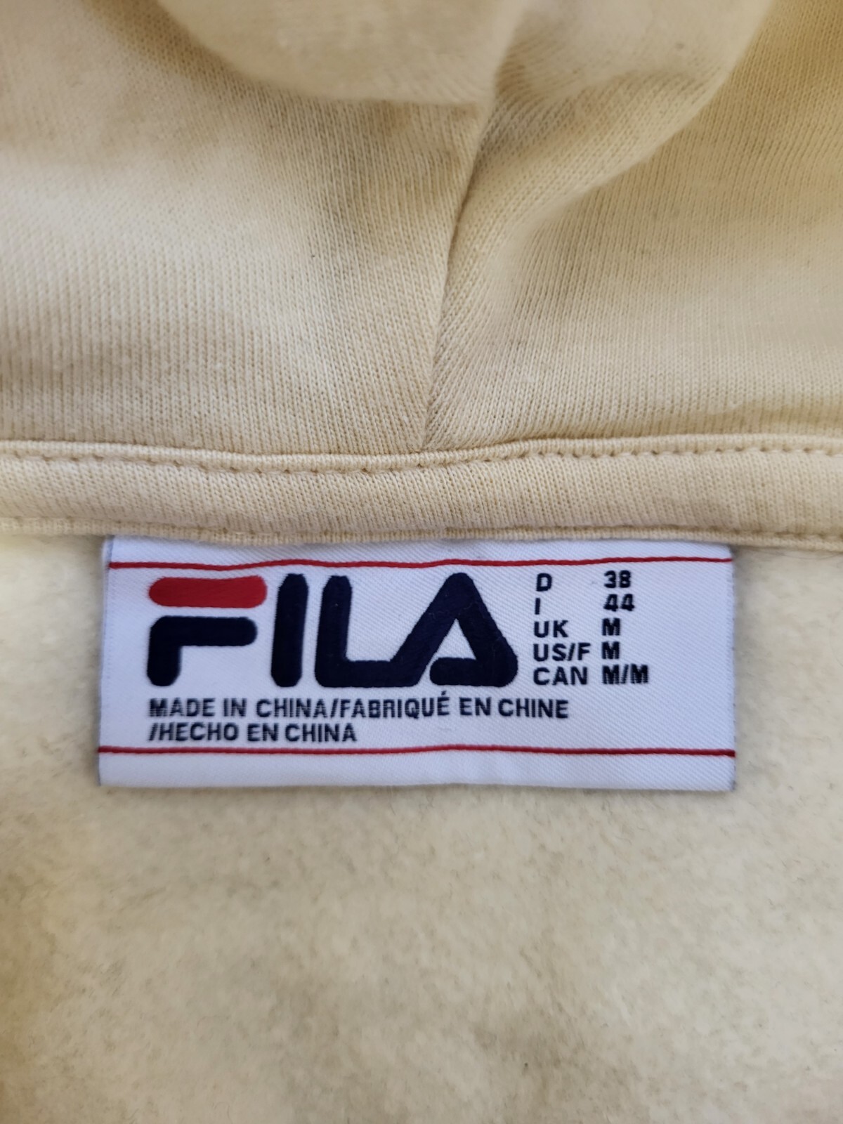 VV825 FELPA DONNA FILA BLU PANNA CROPPED COULISSE FELPA CON CAPPUCCIO UK M 10 EU 38