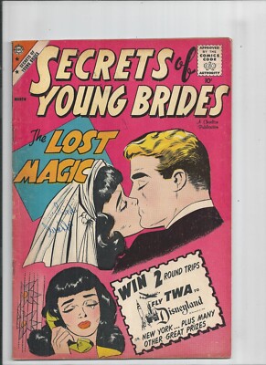 CHARLTON COMICS SECRETS OF YOUNG BRIDES #18  LOST MAGIC  FINE CONDITION