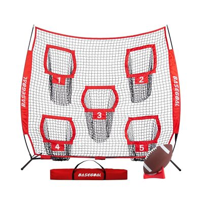 BaseGoal 8 x 8ft Football Nets for Throwing,Football Target,Quarterback Train...