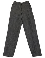 Womens Size 44 Vintage Gianni Versace Pants Tweed 100% Wool Italy Designer Dress