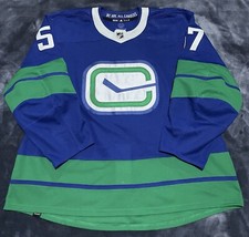 Vancouver Canucks 2021-22 Game Worn Tyler Myers Heritage Alt Adidas MIC Jersey
