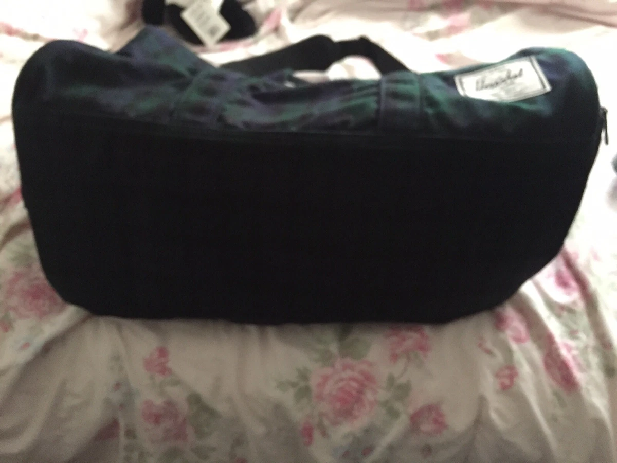 HERSCHEL SUPPLY CO NOVEL DUFFLE BAG Blackwash Plaid Used Once eBay