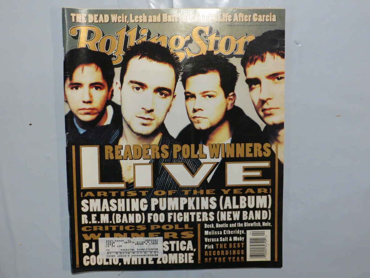 Rolling Stone Magazine Jan 25, 1996 Live, Smashing Pumpkins