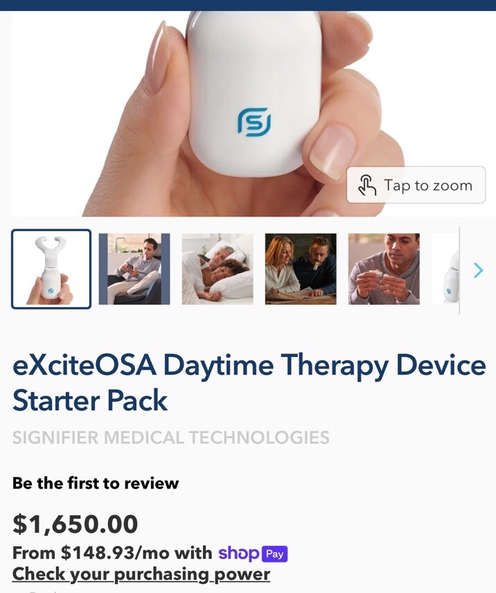 eXcite OSA Therapy Kit for Sleep Apnea New eBay