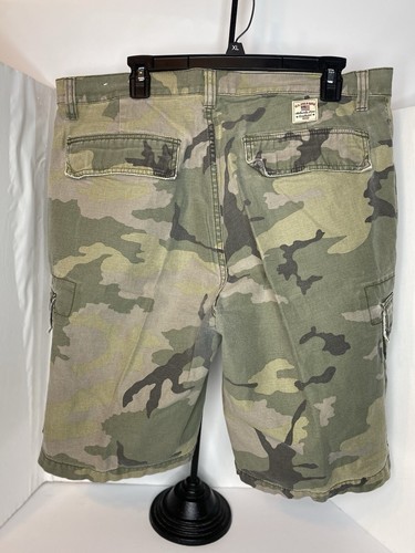 U.S. Polo Assn Heritage Camo Cargo Shorts Herren 36 braun Vintage Militär Taschen - Bild 10 von 10