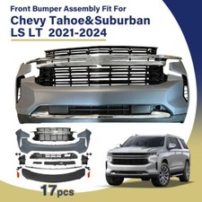 Front Bumper Cover Grille Assembly For 2021-2024 Chevy Tahoe Suburban Ls Lt