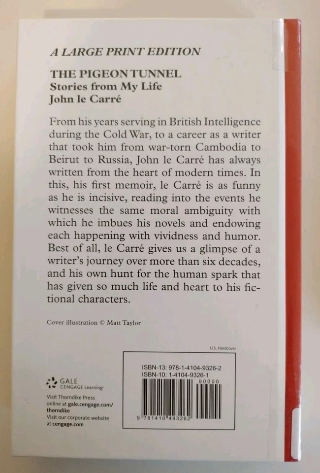 John le Carre, 5 LARGE PRINT  lot, hardcover. Espionage, Thriller, Suspense  - Image 4 of 4