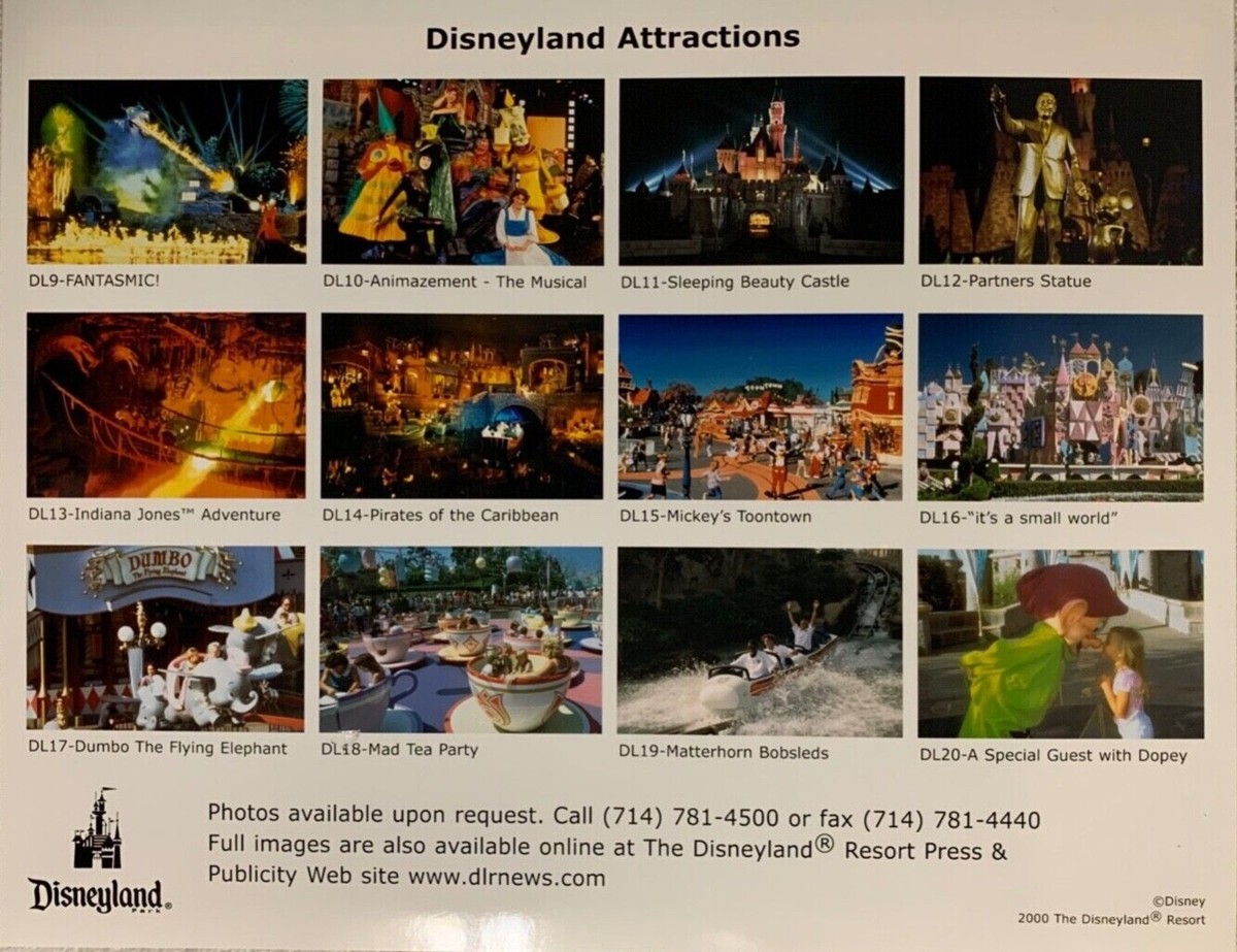 レア！ディズニーランドパーク　45周年　ポスター DISNEY / PRESS MEDIA KIT / DISNEYLAND'S 45 YEAR ANNIVERSARY
