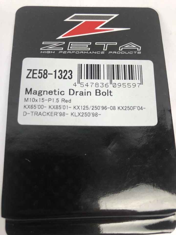 МАГНИТНАЯ СЛИВНАЯ ПРОБКА ZETA PERFORMANCE (КРАСНАЯ) ДЕТАЛЬ NO ZE58-1323 НОВАЯ FSTSHP - Изображение 3 из 4