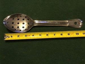 Adcraft EPE-11 Stainless Steel Deluxe Strained Spoon 11” Excellent