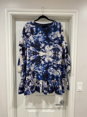 Cynthia Rowley Women's Long Sleeve Silk Flounce Dress - Size 6 | eBay