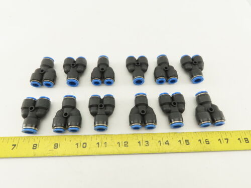 Festo 10mm x Branch 8mm Push To Connect Adapter Y Fitting