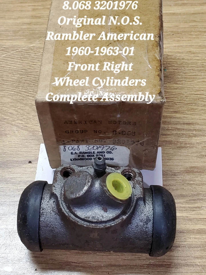 AMC / Rambler - (ДВА ~ 2 ~ ДВА) передние правые колесные цилиндры 1960 ~ 1963-01 N.O.S - Изображение 3 из 4