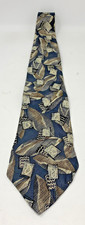 Henry Grethel Multicolor Abstract 100 Silk Tie