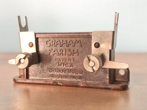 3x NOS Vintage Graham Farish Mica & Bakelite Condensor (Capacitor) For Radi - Picture 3 of 4