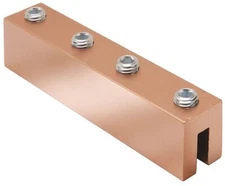 Burndy YGIBW283382N, 3", 1/2" Stud, 2 to 4/0 AWG Copper Grounding Connector, 1pc