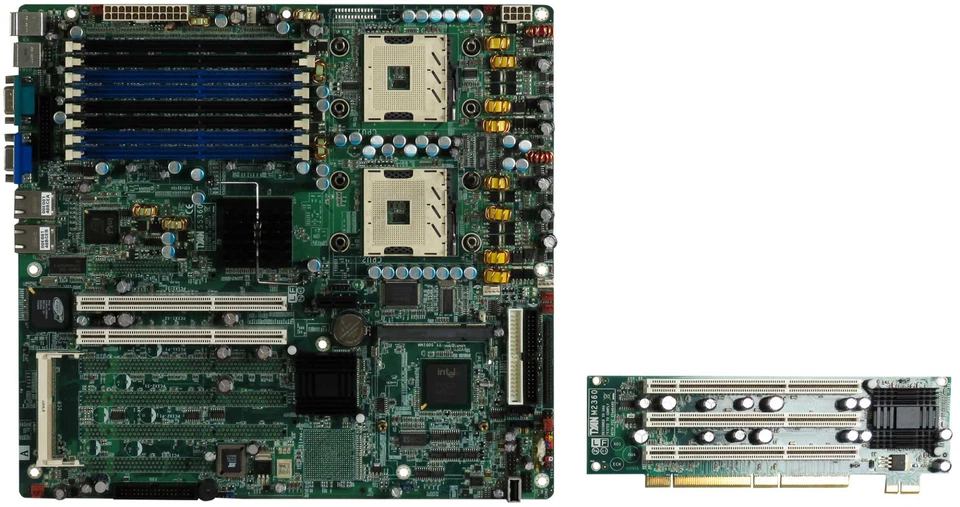 Motherboard TYAN Thunder i7520R S5360G2NR-1UR-RS 2x Socket 604 8x DDR + Riser - Image 2 of 2