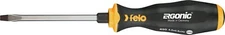 Felo - Slotted-Screwdriver with 3C-handle, continuous blade and hammer cap