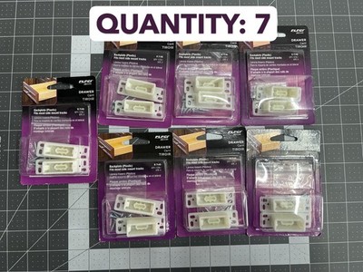 NOS 7-PACK LOT 2PC Prime-Line 2-13/32'' x 1-7/16'' Side Mount Track Socket Drawer