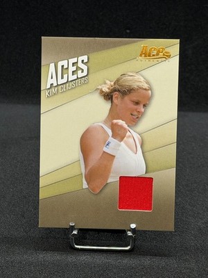 2007 Ace Authentic Aces Kim Clijsters Match Worn Jersey Relic #AC-10 Belgium HOF