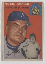 1954 Topps Heinie Manush #187 HOF 0z0n