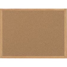 Mastervision Mc070014231 Cork Bulletin Board 35-13/32"W, Frame Color: Oak