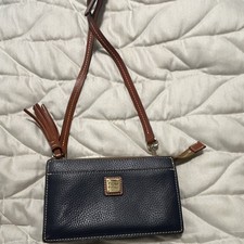 Dooney & Bourke Blue Pebbled Crossbody Bag, Z...