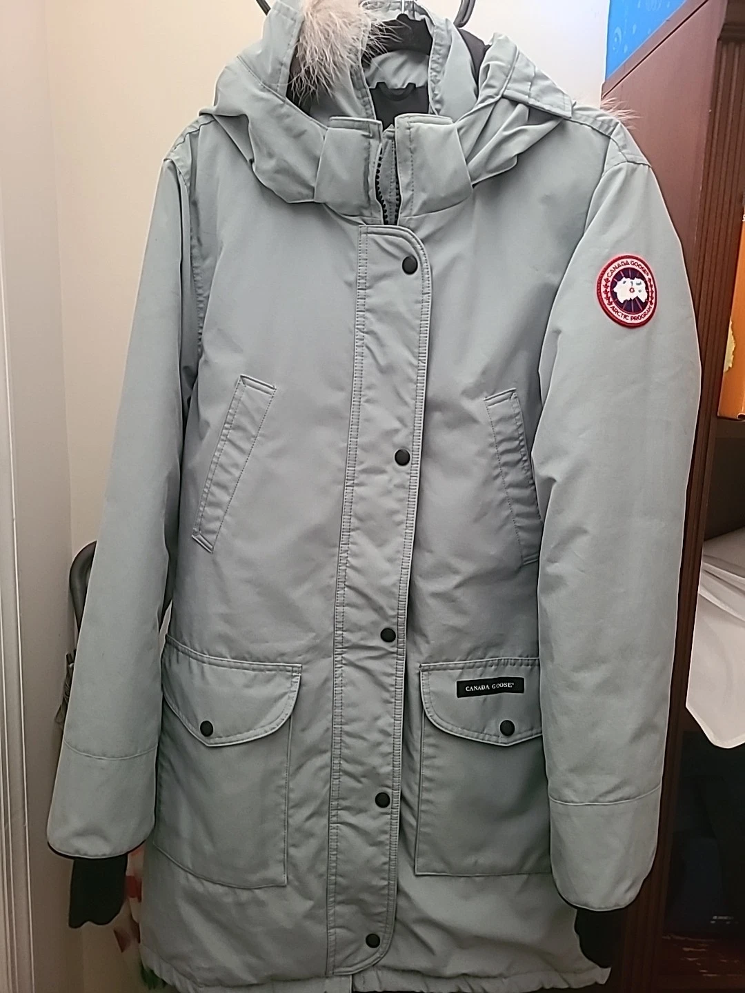 CANADA GOOSE Parka Canada piumino d'oca trillium pelliccia cappuccio