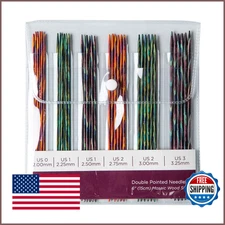 Knit Picks Mosaic Double Pointed Wood Knitting Needle Set 6" Sock Hat