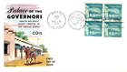 SANTA FE NEW MEXICO PALACE OF THE GOVERNORS 1960 COILS FLUEGEL CACHET FDC UNADDR