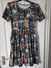 CDR Carolina Dress Room Size 1 (12-16) Tea Goth Alt B Movie Horror Comic Zombie