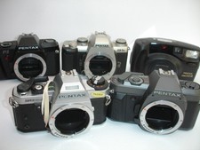 PENTAX 35mm film Camera lot - 5 cameras Untersted, as is