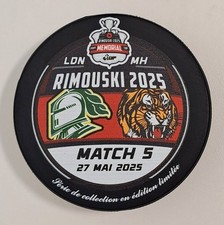 2025 CHL Memorial Cup Game 5 Puck London Knights Medicine Hat Tigers OHL WHL