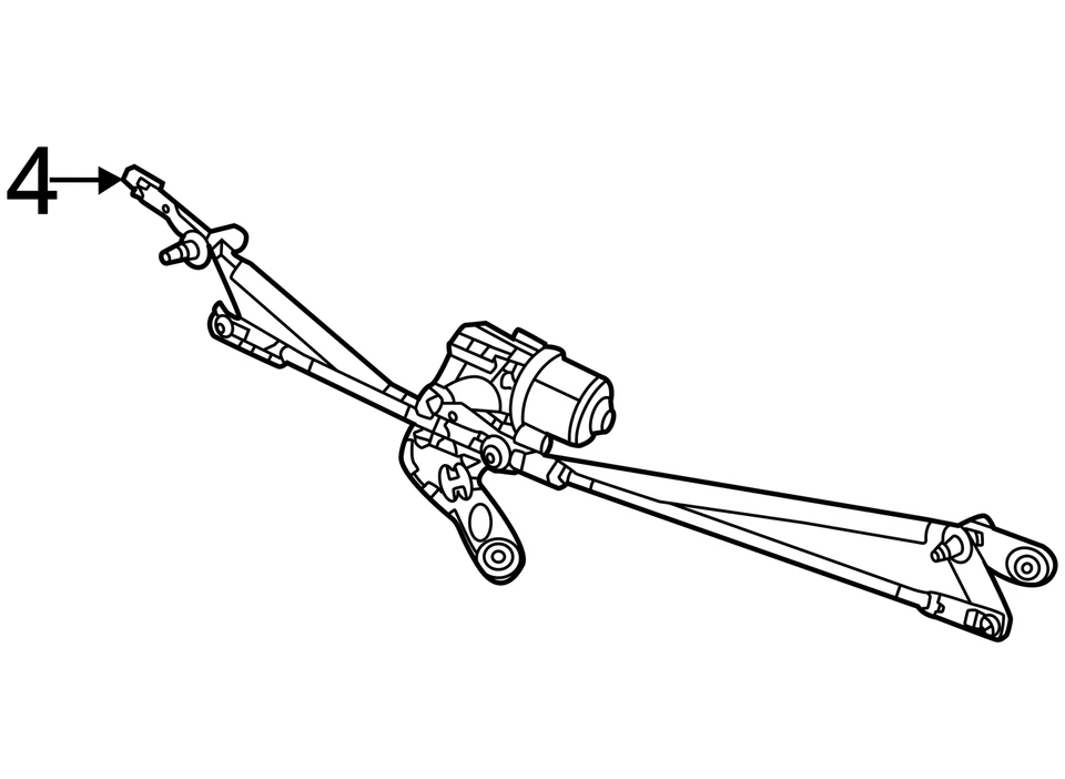2022 2023 JEEP WAGONEER FRONT WINDSHIELD WIPER MOTOR 68446871AA - Image 4 of 4