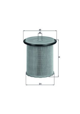 Mahle Kraftstofffilter Kx 74 FüR CitroËN Passend FüR Fiat Lancia Peugeot-image