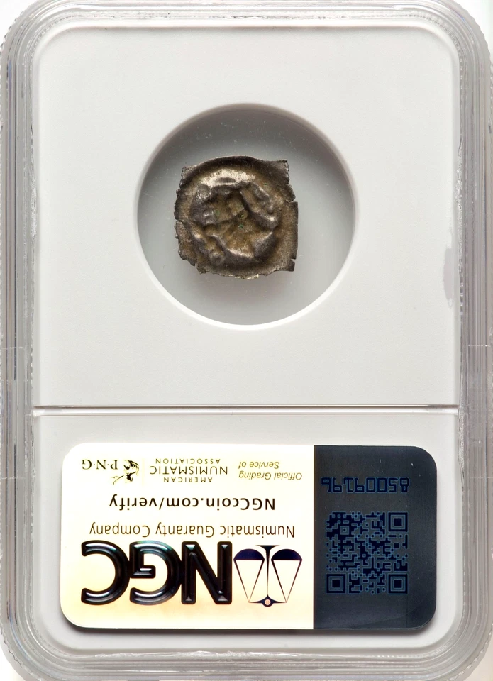 1335-1365 SWISS  Basel Bishops Johann II Senn Medieval Silver Coin NGC AU50 - Image 3 of 3