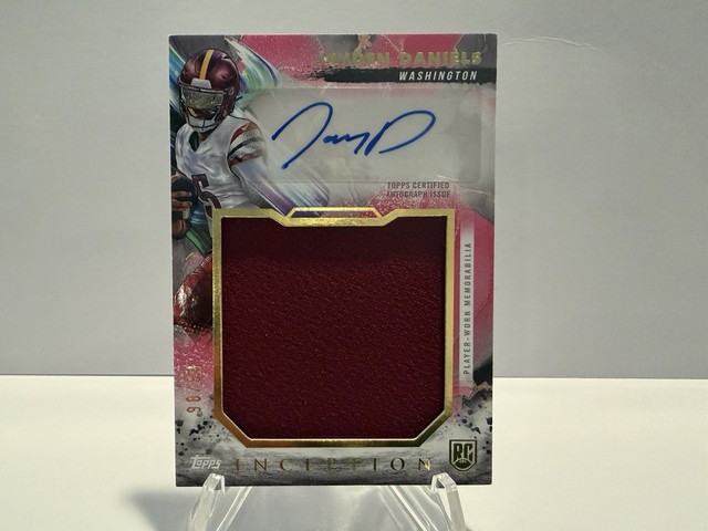2024 Topps Inception - Rookie Jumbo Relic Autographs Jayden Daniels #RJRA-JD